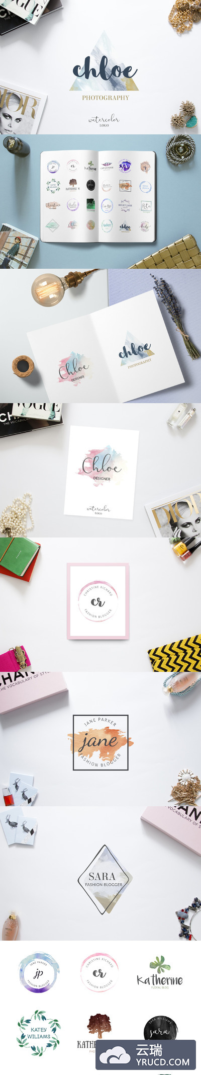 女性品牌LOGO模板 Feminine Logo templates vol 2