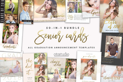 高级卡片贺卡模板 SALE 50-in-1 Senior Cards Bundle
