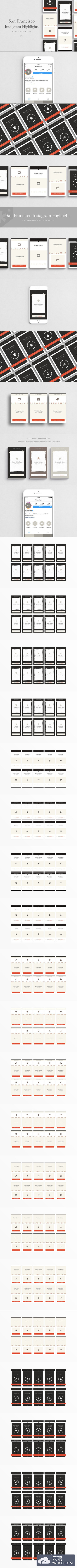 启动页社交广告模板 San Francisco Instagram Highlights