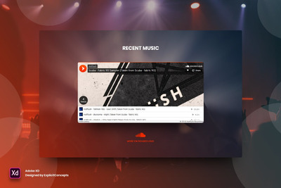 时尚高端简约多用途的音乐banner海报设计模板