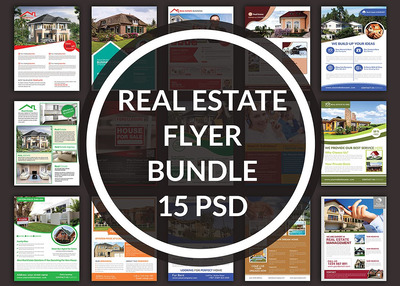 房产海报模板 Real Estate 15 Flyer Bundle