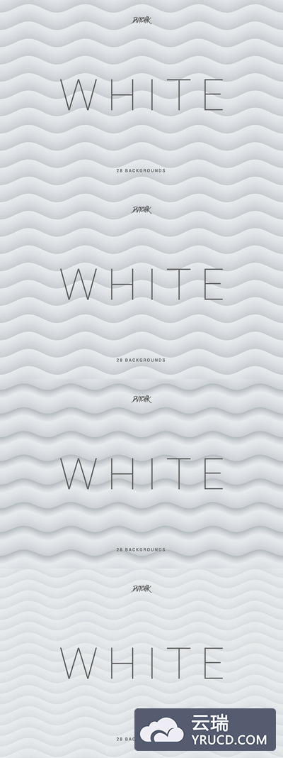 白色柔和抽象波纹背景纹理 White | Soft Abstract Wavy Bgs