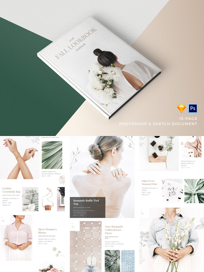 时尚产品展示画册 Product Fashion Lookbook Template