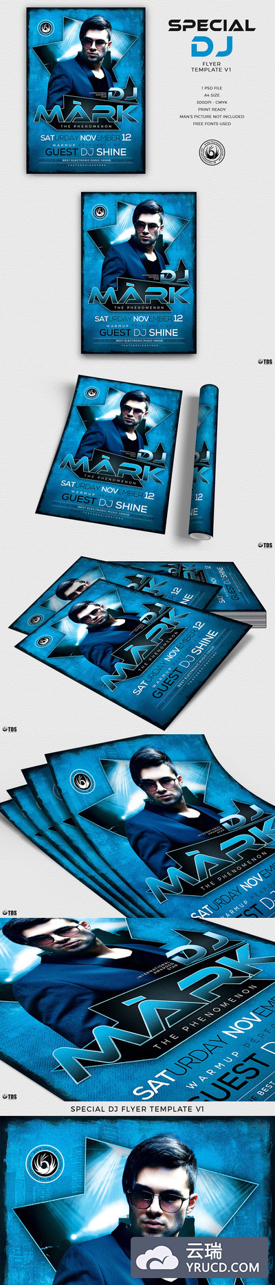 特别的DJ海报模板 Special Dj Flyer PSD V1