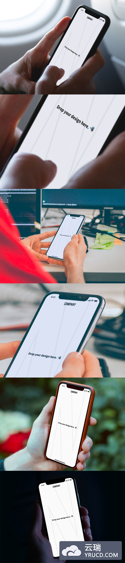 真实使用场景的手持iPhone X样机APP设计展示样机下载[PSD]