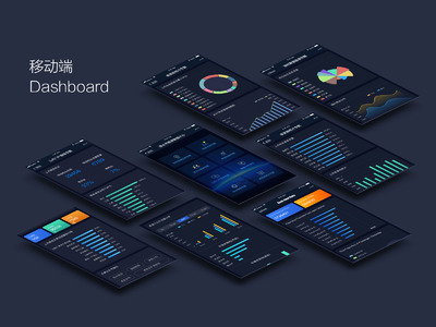 大数据移动端APP UI 仪表盘 for Sketch（Dashboard）