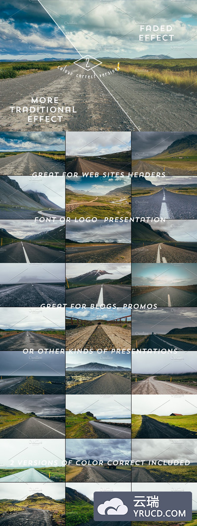 北欧冰岛公路高清照片素材 29 Icelandic Roads