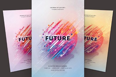 未来海报模板 Future Flyer Template