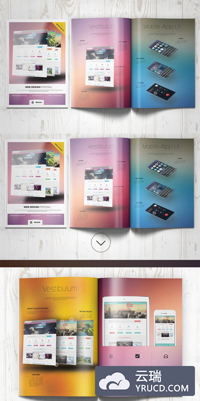 宣传画册模板 Web Design Proposal