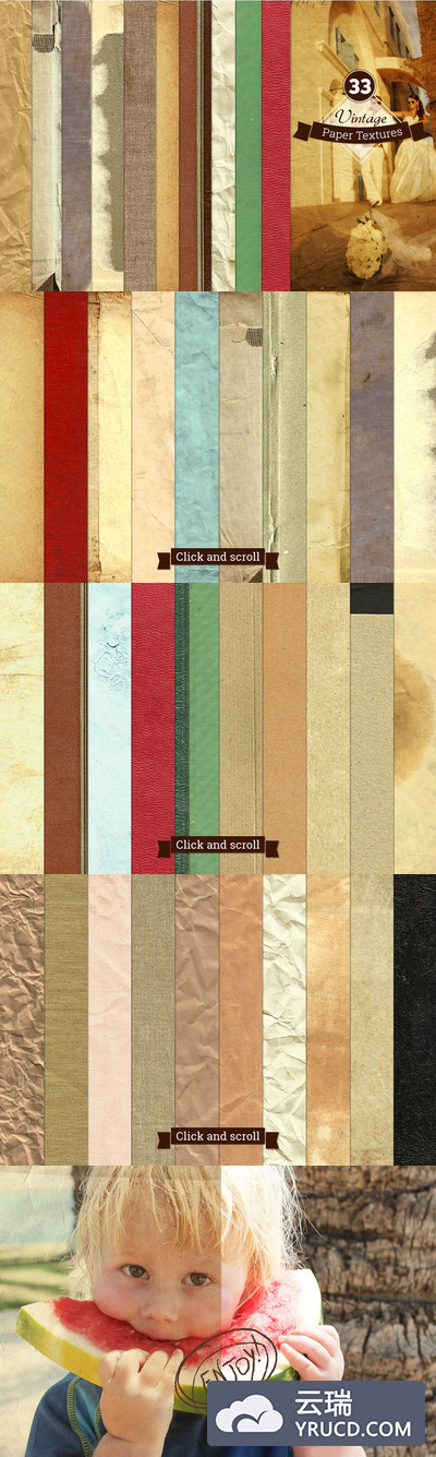 复古纸张纹理 33 Vintage Paper Textures