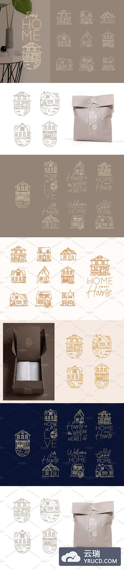 居家图标图形 Home Icons