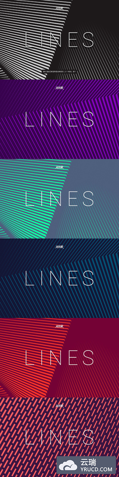 抽象线条背景纹理1 Lines | Abstract Stripes Bgs | V1