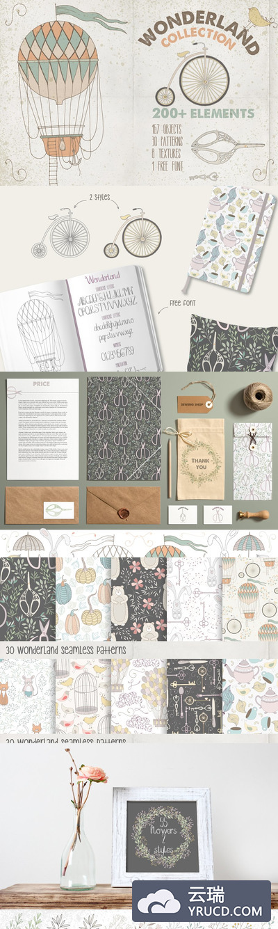 手绘可爱少女集 Wonderland Collection Pro