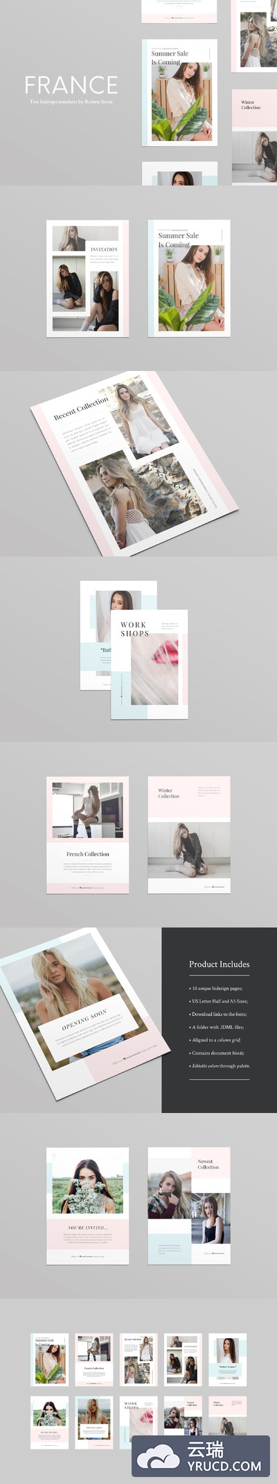 法国海报模板 France Flyer Templates