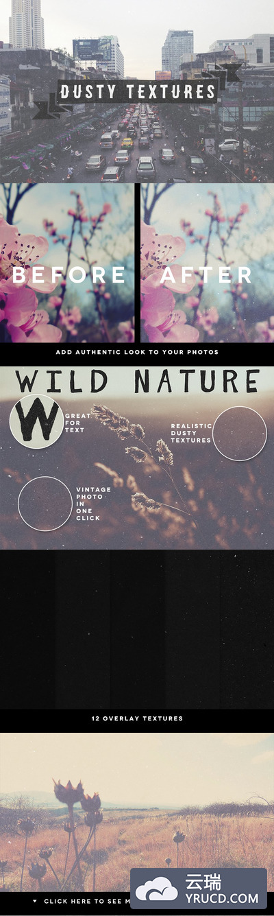 怀旧老照片叠加纹理 Dusty Overlay Textures