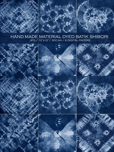 蜡染背景纹理 Material dyed batik. Shibori