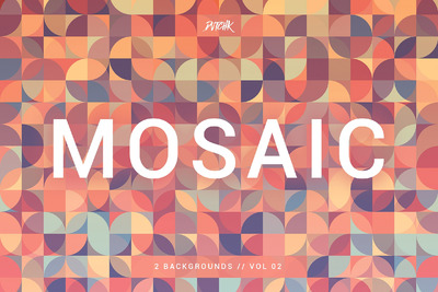抽象渐变色块背景纹理2 Mosaic | Abstract Gradient Bgs | V2