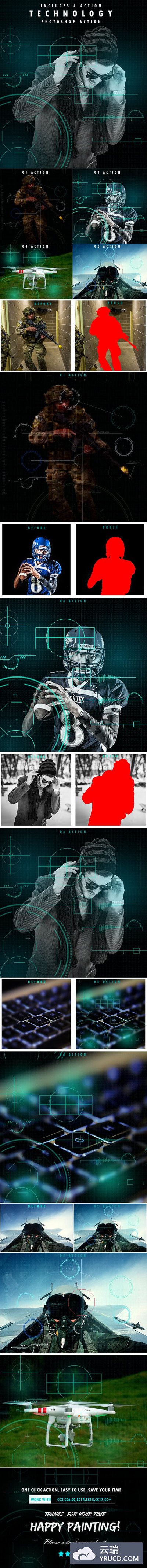 虚拟现实技术系列Photoshop动作下载