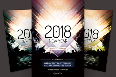 新年海报模板 New Year Flyer