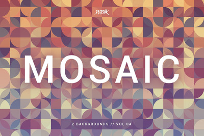 抽象渐变背景纹理4 Mosaic | Abstract Gradient Bgs | V4