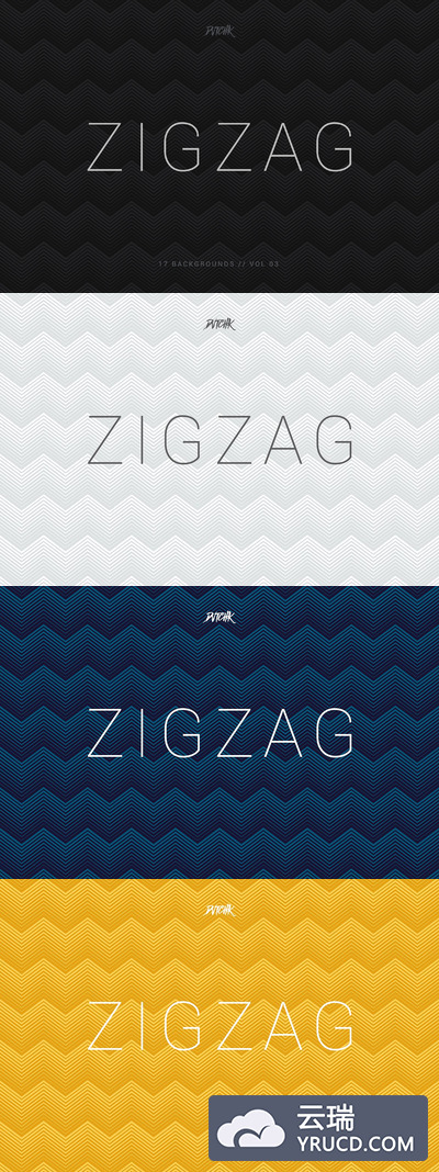 无缝抽象背景纹理 ZigZag | Seamless Abstract Bgs | V03