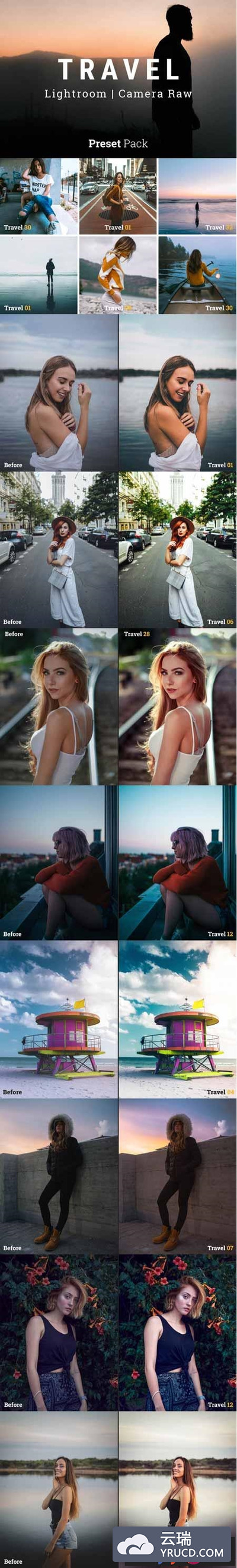 旅行Lightroom和ACR预设下载