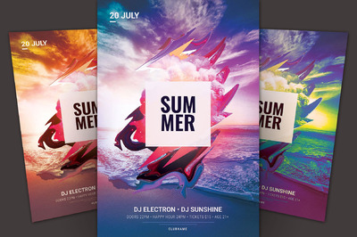 夏天海报模板 Summer Flyer Template