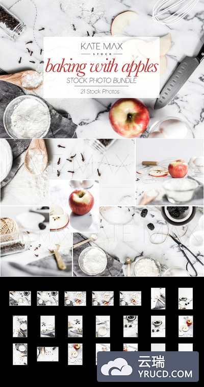 苹果高汤烘烤照片 Baking With Apples Stock Photo Bundl