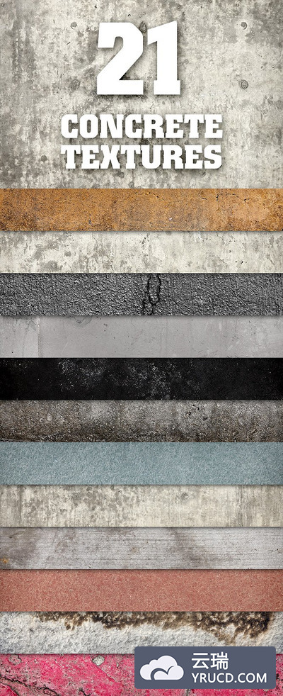 混凝土和水泥纹理包1 Concrete and Cement Textures Pack 1