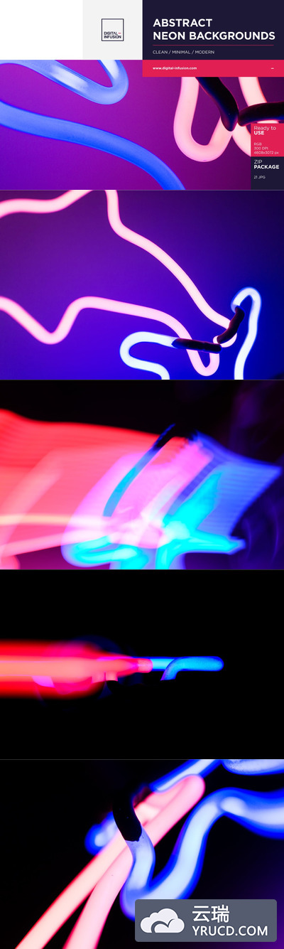 背景纹理 | 21个高分辨率霓虹灯素材图片