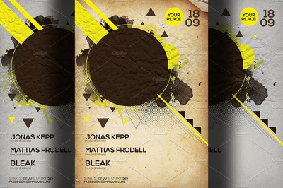 极简主义夏季聚会模板 Minimal Summer Party Flyer Template