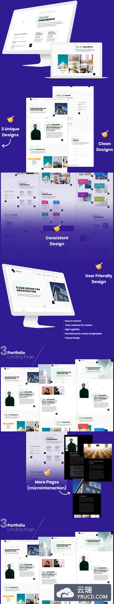 企业产品服务官网UI KIT套装下载 [Sketch]