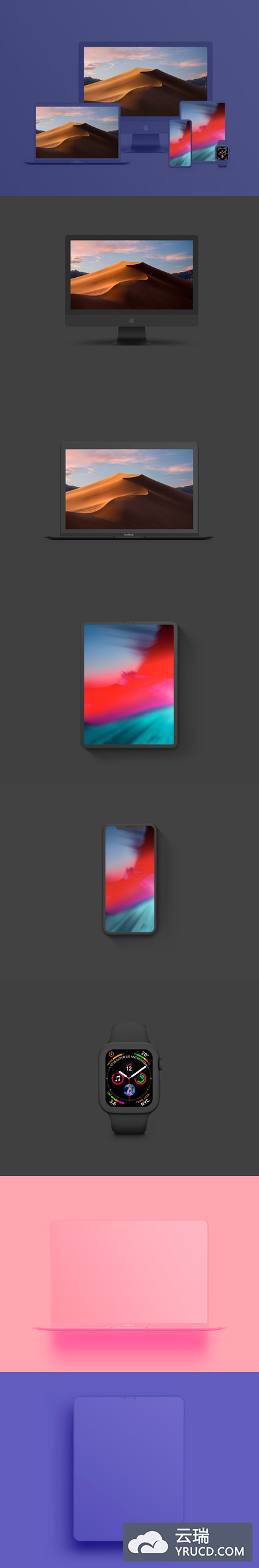 苹果最新的设备样机合集下载[PSD]