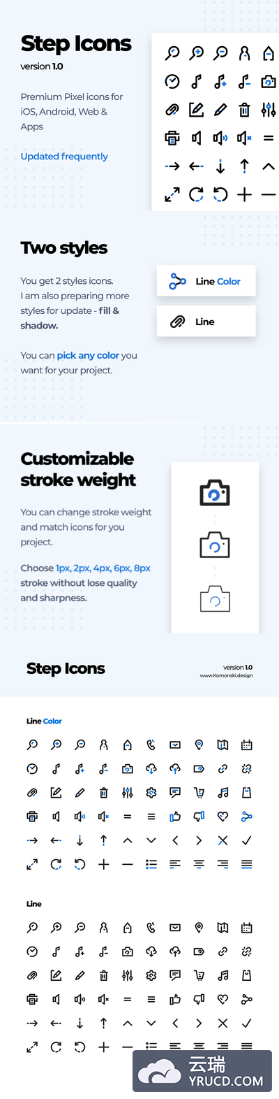 简约的常用iOS,Android Web UI图标下载[Ai,Sketch]