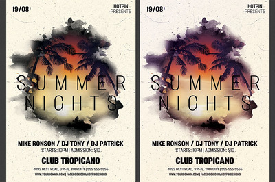 夏季聚会传单模板 Summer Party Flyer Template