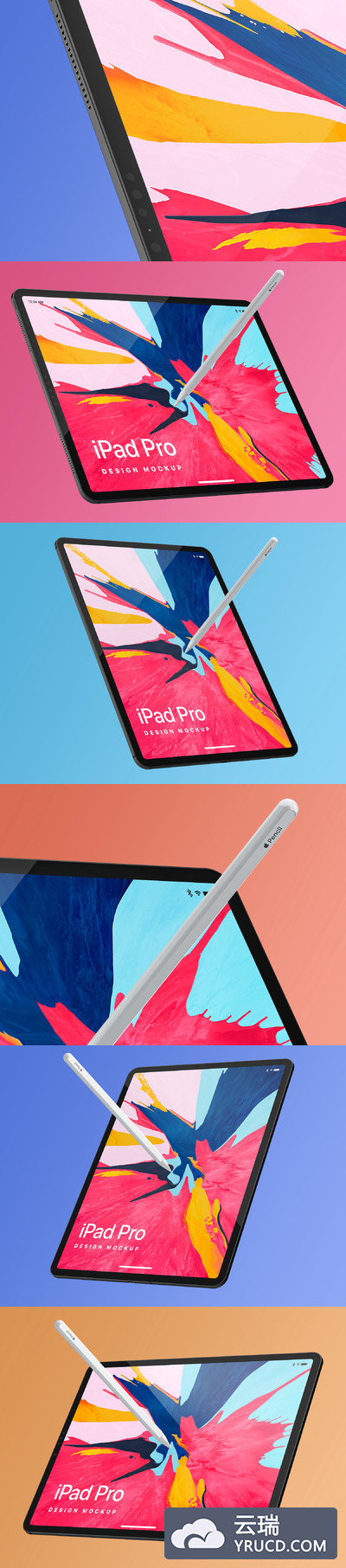 iPad Pro 绘画展示样机下载 [Mockup]