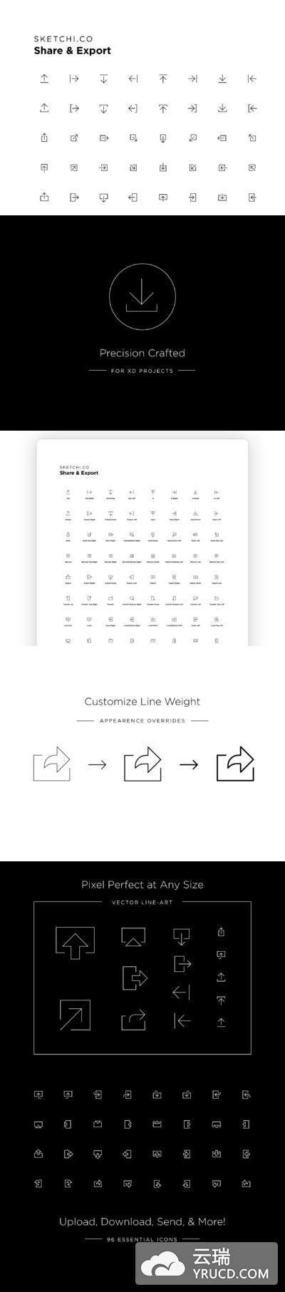 分享输出相关功能图标套装[Ai,Sketch]