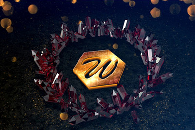 游戏水晶生长AE片头特效下载