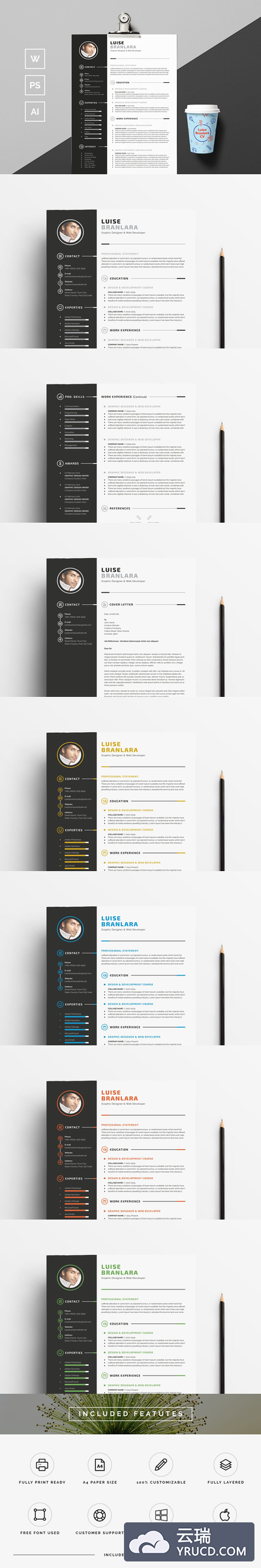 专业的简历模板 Professional Resume/CV
