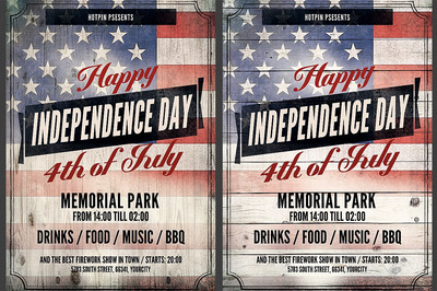独立日传单模板 Independence Day Flyer Template