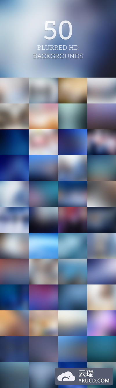 模糊高清背景纹理 50 Blurred HD Backgrounds