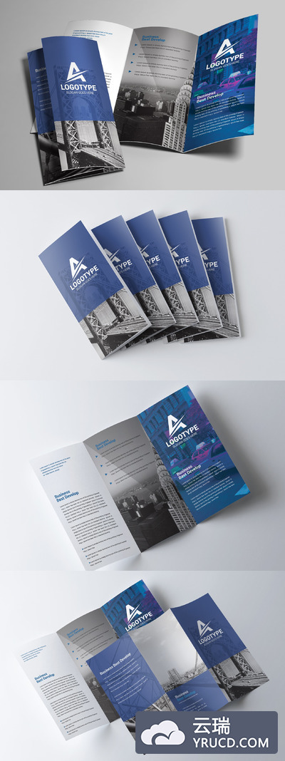 企业三折页宣传册 Corporate Tri-Fold Brochure