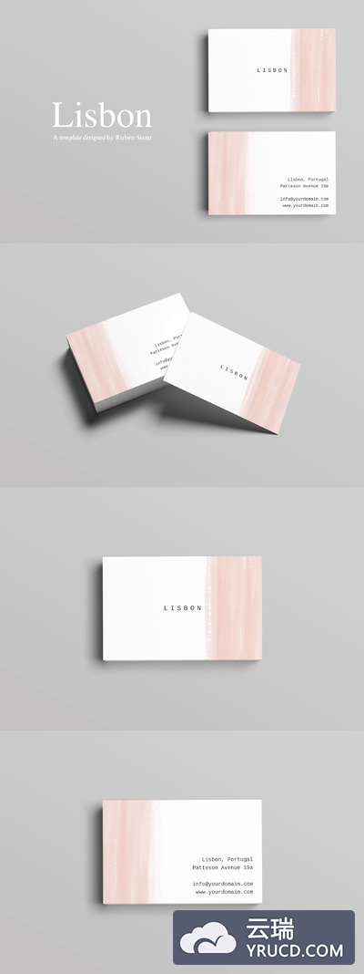 商业名片模板 Lisbon Business Card Template