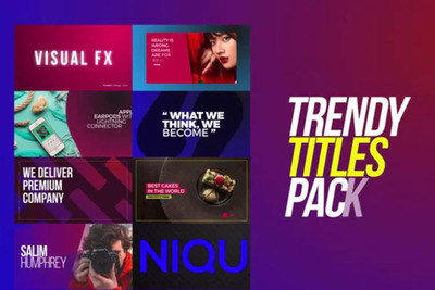 创意时尚标题包AE模板下载