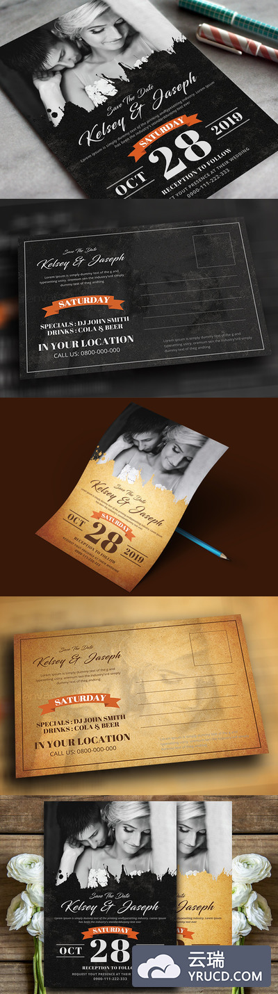 婚礼邀请函模板 Wedding Invitation