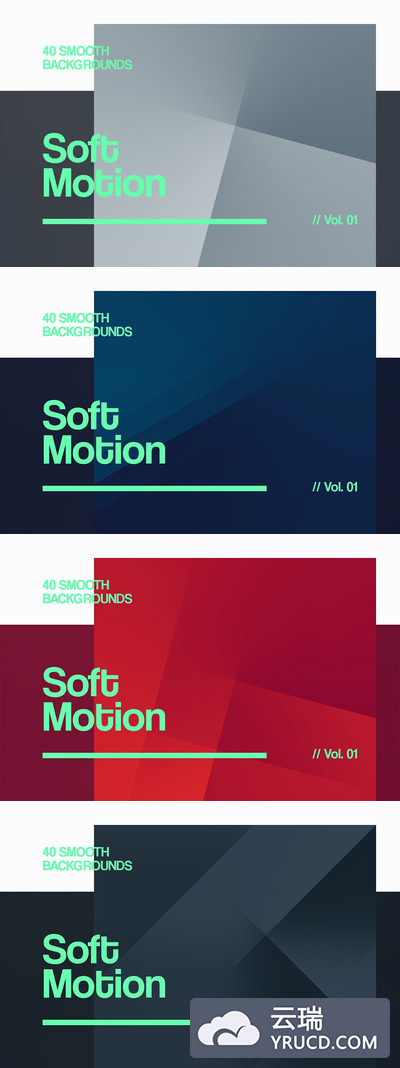 多变形背景纹理 Soft Motion | Smooth Bgs | Vol. 01