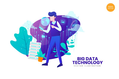 Banner | 矢量现代企业等距概念网页头图登陆页面插画海报设计模板