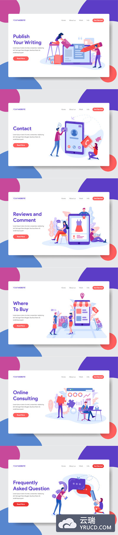 电商商业开发概念矢量插画下载[Ai]