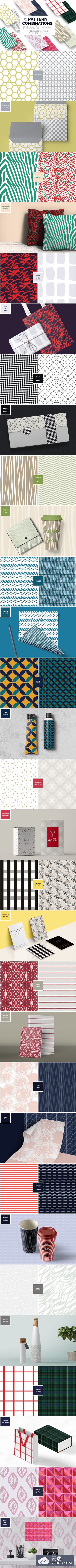 几何联合背景纹理 15 Great Pattern Combinations