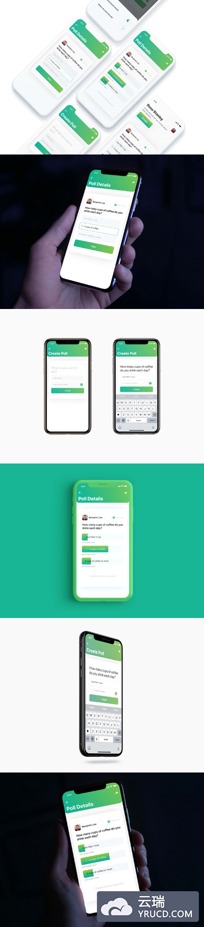 H5网页APP投票UI KIT套装下载[XD]